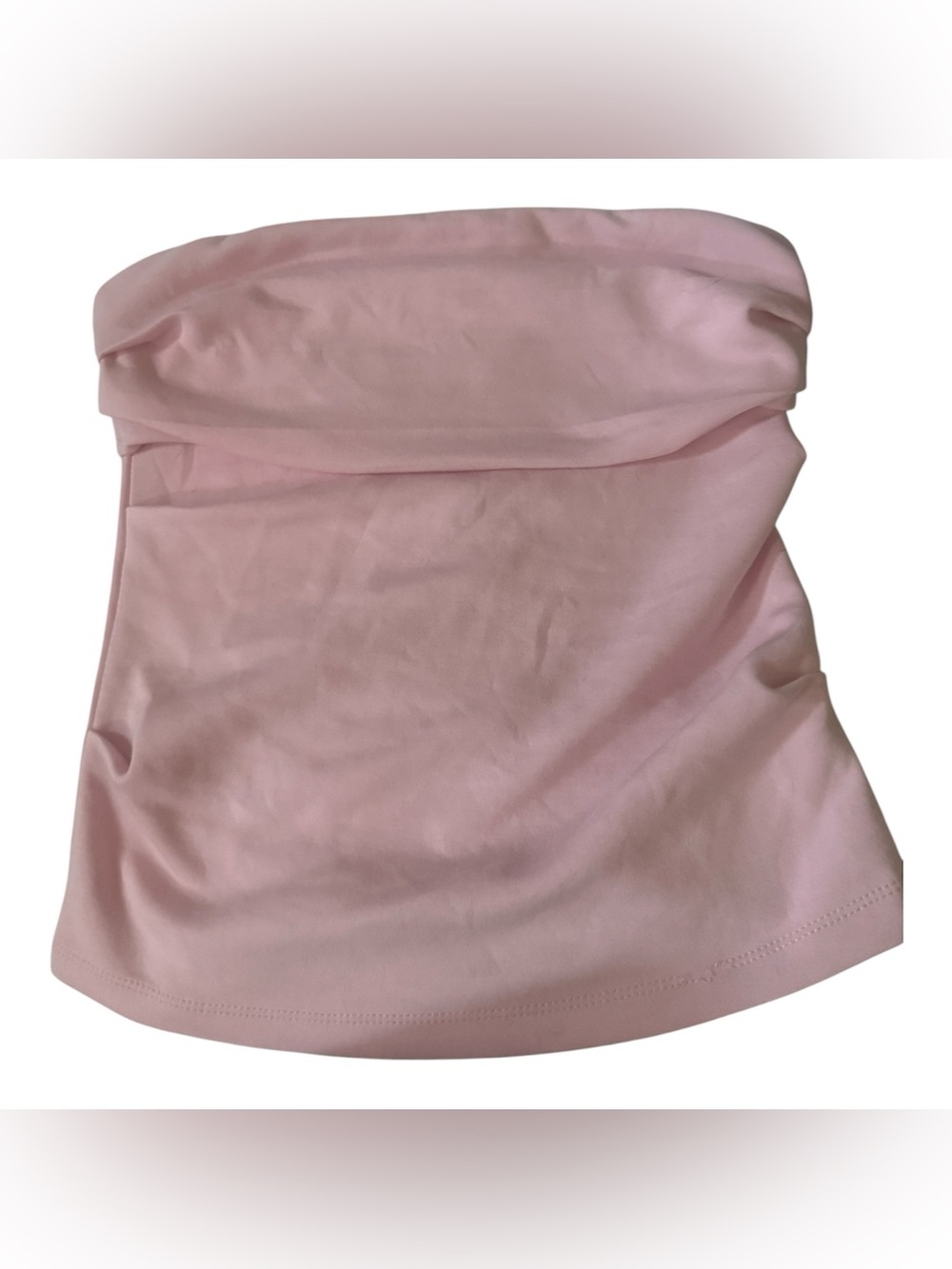 Strapless Pink Tube Top - Women's Summer Basic